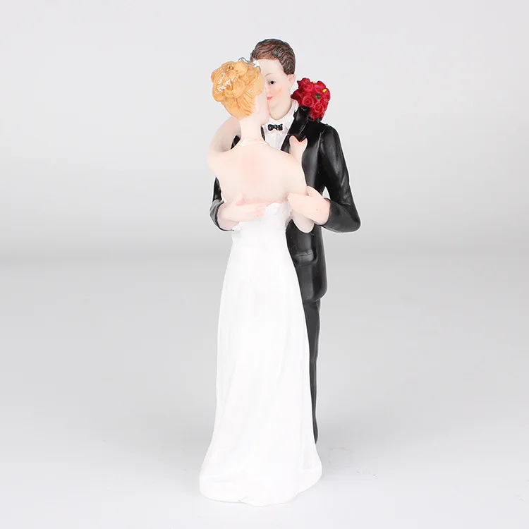 FANLUS Bride and Groom Decorative Wedding Cake Toppers - Cake Topper Figurines, Keepsake Wedding Cake Decorations (4)