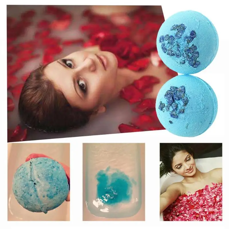 1 шт. 4 стиля роза/Лаванда/лимон/море глубокая Роза Лаванда натуральные пузыри для ванны бомбы для душа тело эфирное масло мяч для ванной