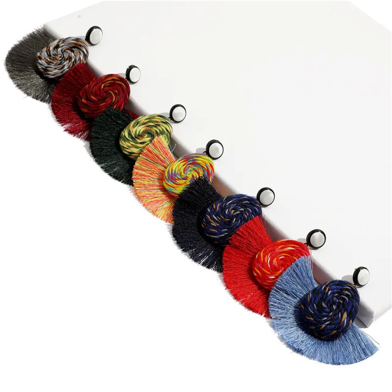 Handmade Exaggeration Drop Earrings For Women Bohemian Style Tassel Earrings Wedding Trendy Dangle Jewelry ET63 (3)