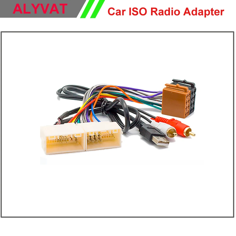 Car ISO Radio Adapter Connector For Hyundai iX 35 Solaris i 25 Verna