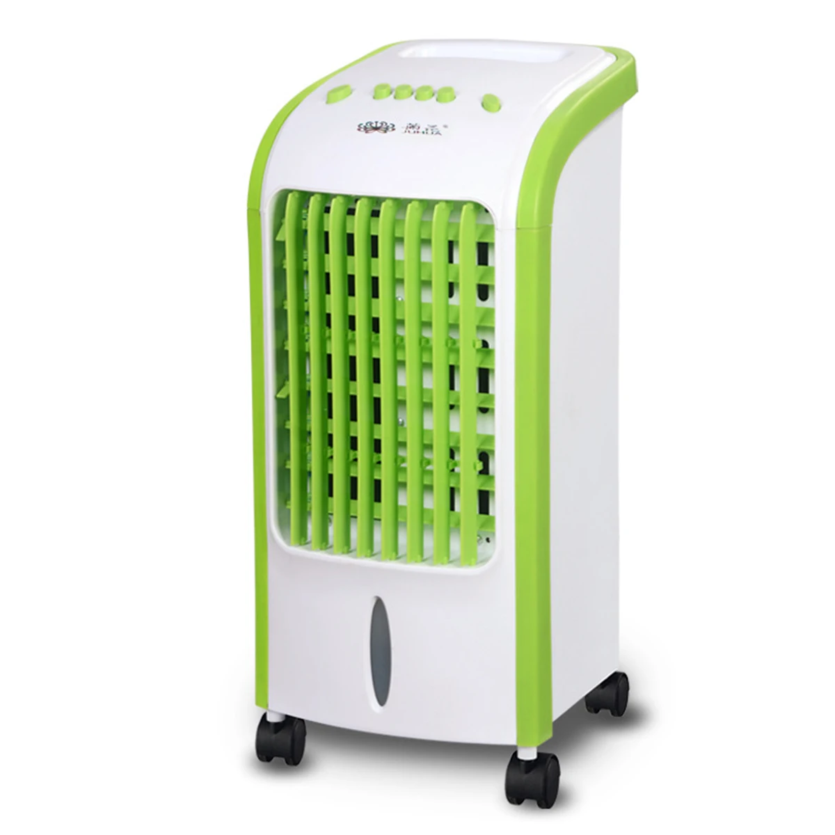 ЕС портативные кондиционеры воздушный вентилятор холодильник ледяной кристалл вентилятор увлажнитель охладитель воздуха Охлаждающий вентилятор увлажнитель - Цвет: Green