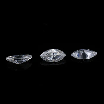 

4x8mm EF White Color VVS Clarity 0.5ct Marquise Shape Moissanites Loose Stone
