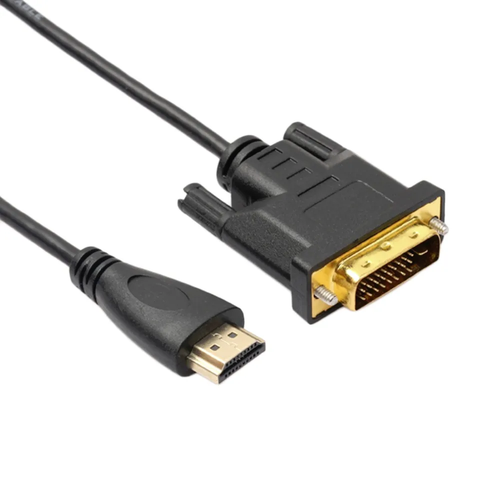 

High Quality HDMI to DVI 24+1 pin adapter Gold plated Male to male Cable For 1080P HD HDTV HD PC XBOX 1m 1.8m 3m 5m