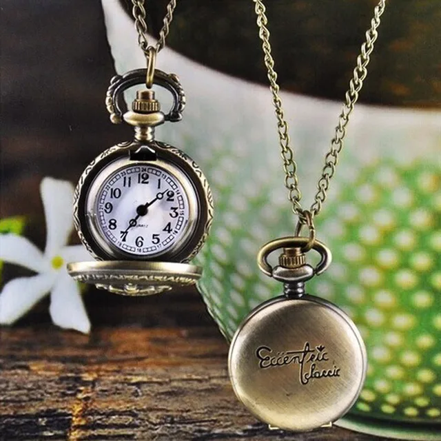 #5005Hot Fashion Vintage Retro Bronze Quartz Pocket Watch Pendant Chain Necklace #5005Hot Fashion Vintage Retro Bronze Quartz Pocket Watch Pendant Chain Necklace