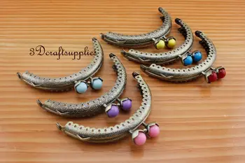 

bag purse frames metal clasp for purse 6 color 8.5cm x 4.5cm Anti bronze Z61