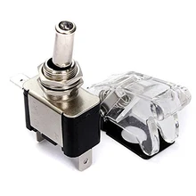 TOYL 12 В 20A Автомобилей Обложка СВЕТОДИОД SPST Переключить Rocker Switch Управления Авто Крышка LED Light Тумблер Клавишный Переключатель