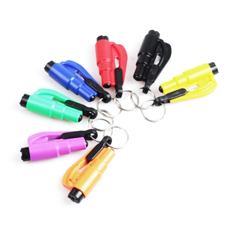 

SWDPORT Mini Safety Car Life Saving Escape Hammer Emergency Broke Car Window Hammer Keychain Blade Life Saving Hammer Hand Tool