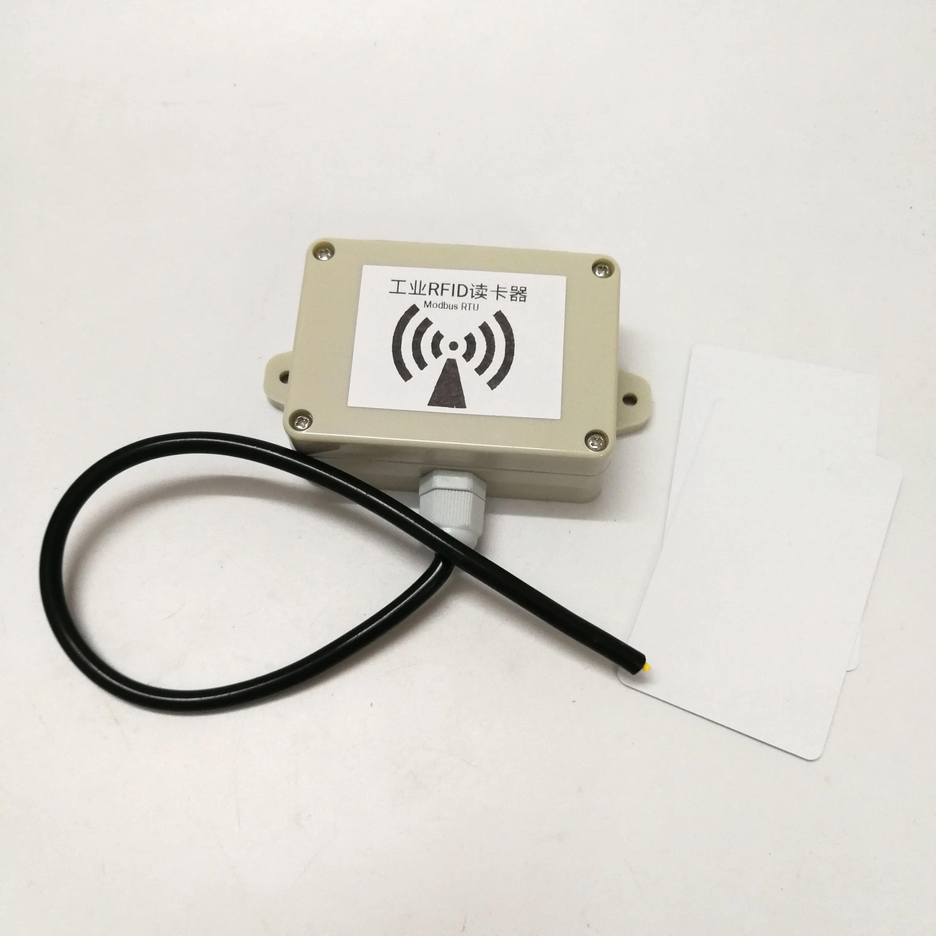 

New RF industrial IC card reader wireless card reader contactless reader RF modbus protocol 485
