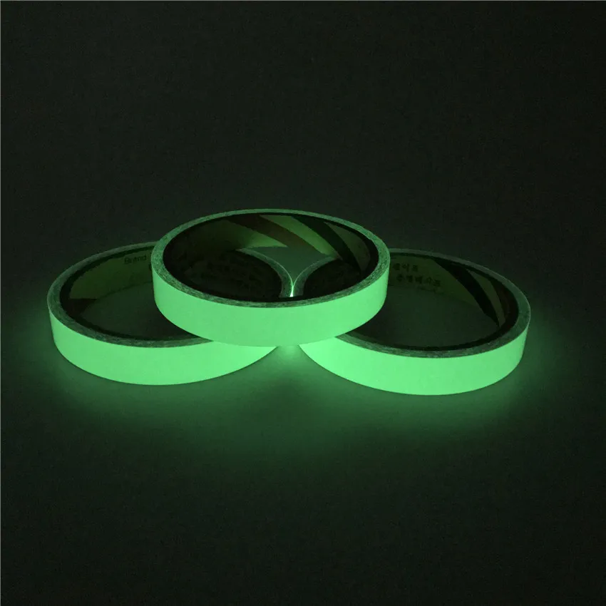 

2019 Hot Sale 15mm x 3M/Roll Luminous Tape Self-adhesive Glow In The Dark Safety Stage Home Decorations Warning Tape