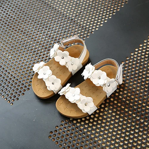 2022 New Summer Children Sandals for Girls Soft Leather Flowers Princess Girl Shoes Kids Beach Sandals Baby Toddler Shoes CSH369 children's shoes for adults Children's Shoes