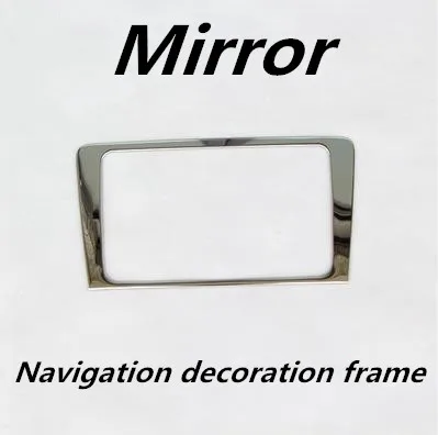 Навигационная декоративная рамка из нержавеющей стали, ручка для кондиционера, панель для Skoda- Rapid/Rapid Spaceback - Название цвета: Серый