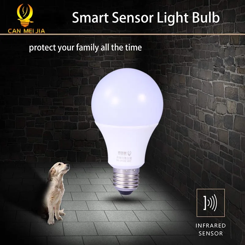 

LED PIR Motion Sensor Lamp Bulb E27 5W 7W 9W AC110V/220V Emergency Ampoule Smart Radar Auto Lights Infrared Body Night Light