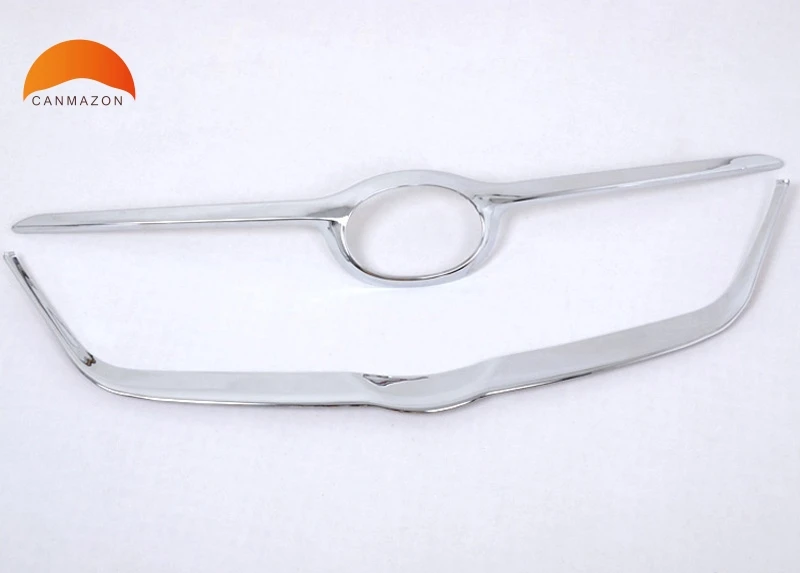 For Toyota Corolla 2007 2008 2009 2010 ABS Chrome Exterior Front Center Racing Grills Grille Around Decoration Trim Parts 2pcs For Toyota Corolla 2007 2008 2009 2010 ABS Chrome Exterior Front Center Racing Grills Grille Around Decoration Trim Parts 2pcs