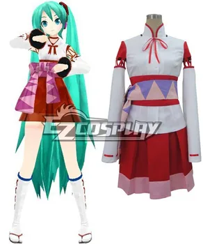 

Vocaloid Project Diva F White Kimono Miku Cosplay Costume E001