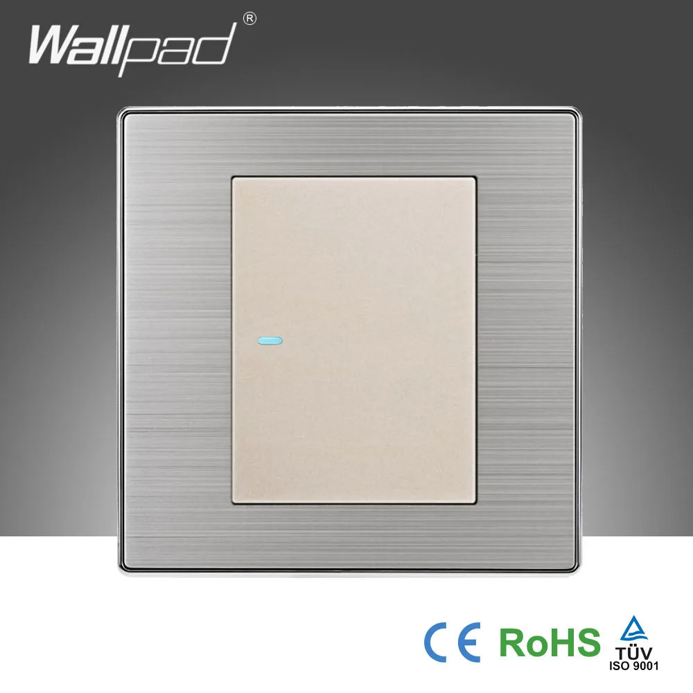 2019 горячая распродажа 1 Gang Way Wallpad роскошный светодиодный светильник ель света
