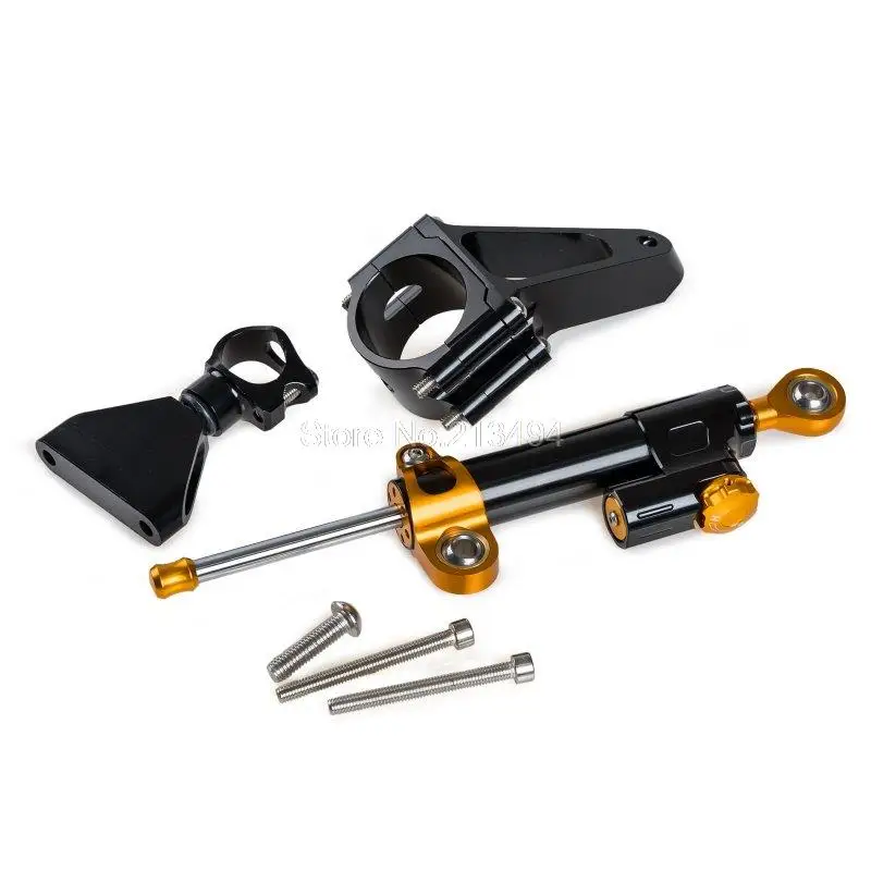 

New Style Black CNC Steering Damper With Mounting Kit For Honda CBR600 F4i 2001-2006 2007