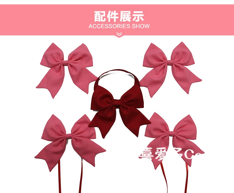 SBluuCosplay Puella Magi Madoka Magica Magical Girl Kaname Madoka Cosplay Costume Short Ball Dress With Bowknots Cosplay Costume SBluuCosplay Puella Magi Madoka Magica Magical Girl Kaname Madoka Cosplay Costume Short Ball Dress With Bowknots Cosplay Costume