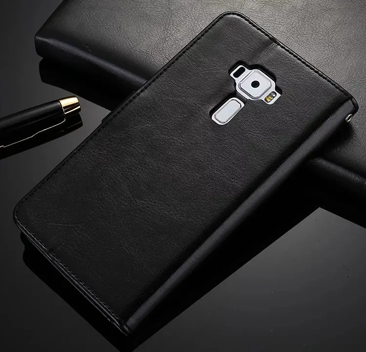

Vintage Premium Leather Wallet Card Holders Case Stand for Asus Zenfone 3 ZE552KL z012d ZE552 552 KL Z012DC Z012DB