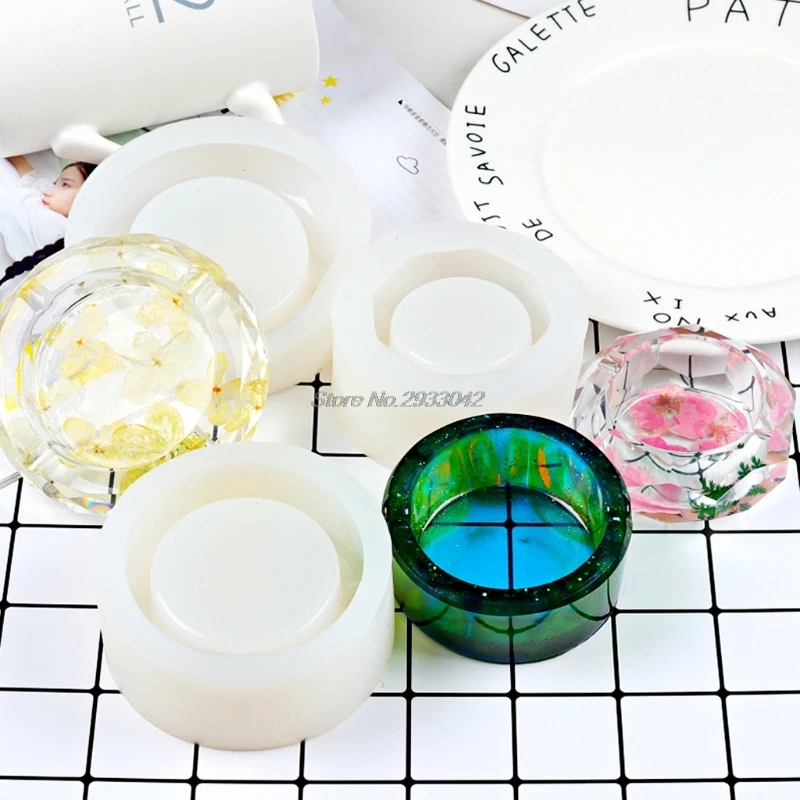 

DIY Silicone Pendant Ashtray Mold Making Jewelry Pendant Resin Casting Craft Art -W128
