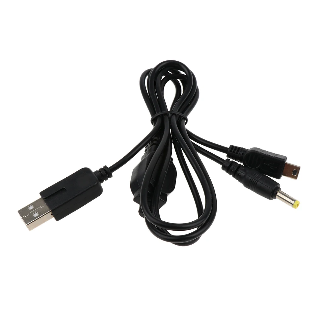 

2 In 1 USB 2.0 Charging Charger Data Sync Transfer Cable Cord For Sony PSP 2000/3000 To PC Rechargeable USB cable