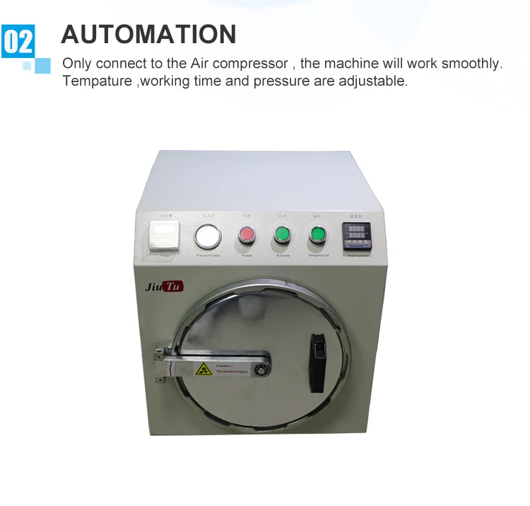 

Multi-Size High Pressure Autoclave OCA Adhesive Sticker LCD Bubble Remove Machine for Fix Cell Phone Touch Screen Glass Repair