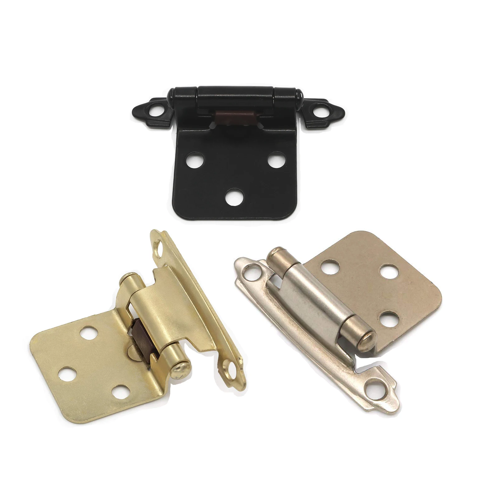 Self Close Cabinet Hinges Brushed Nickel Cabinet Hinges Variable Overlay Door Hinges Face Mount Black Hinge 1pair 2units Cabinet Hinges Aliexpress