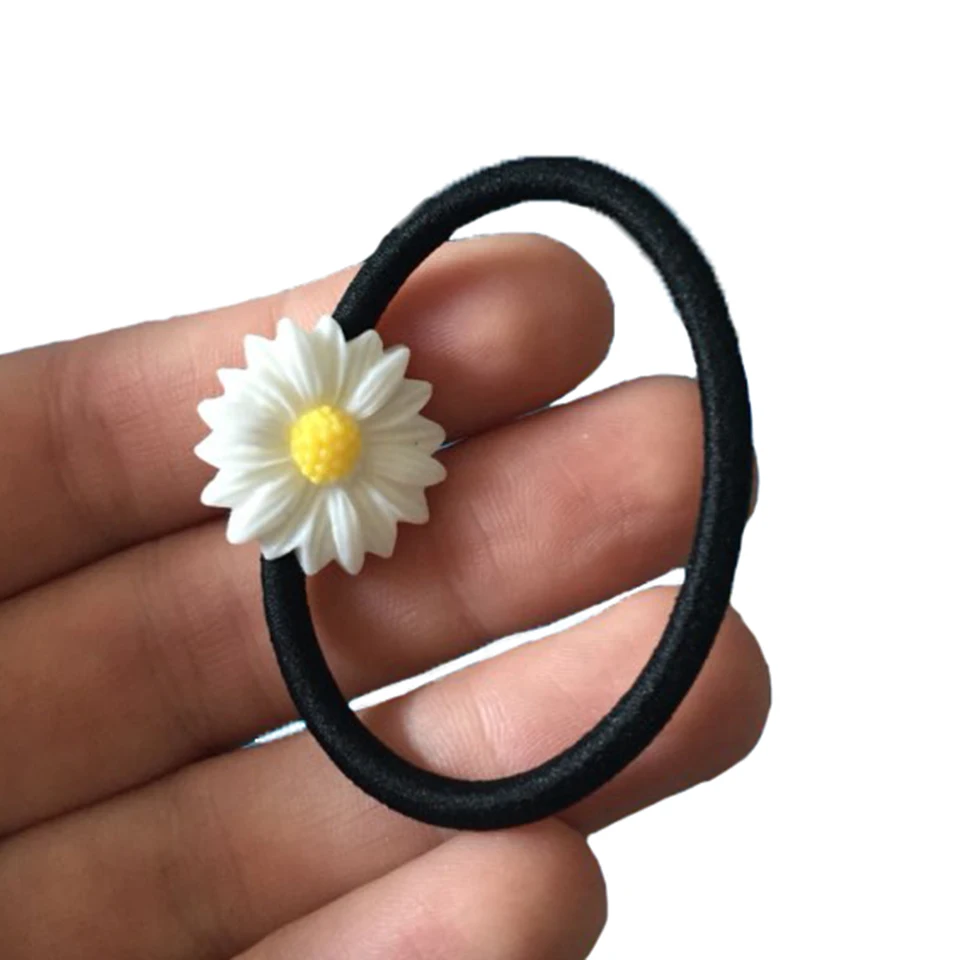 Daisy Flower Elastic Hair Bands Different Types Of Hair Band