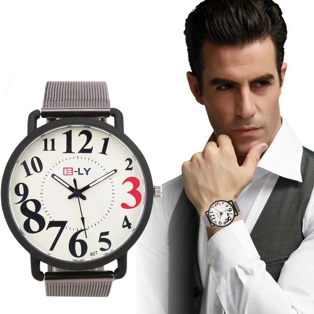Fashion Mens Quartz Wrist Watches Stainless Steel Mesh Band Men Sports watch luxury top brand relogio masculino Male Clock Hot 2016 julius mens watches top brand luxury stainless steel mesh band gold watch man business quartz watch male relogio masculino