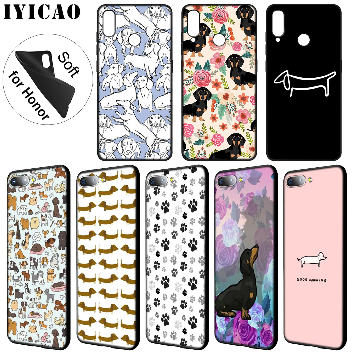 Мягкий силиконовый чехол для Huawei Y9 Y7 Y6 Prime 2019 Honor 20 8C 8X 8 9 9X 10 Lite 7C 7X 7A Pro |
