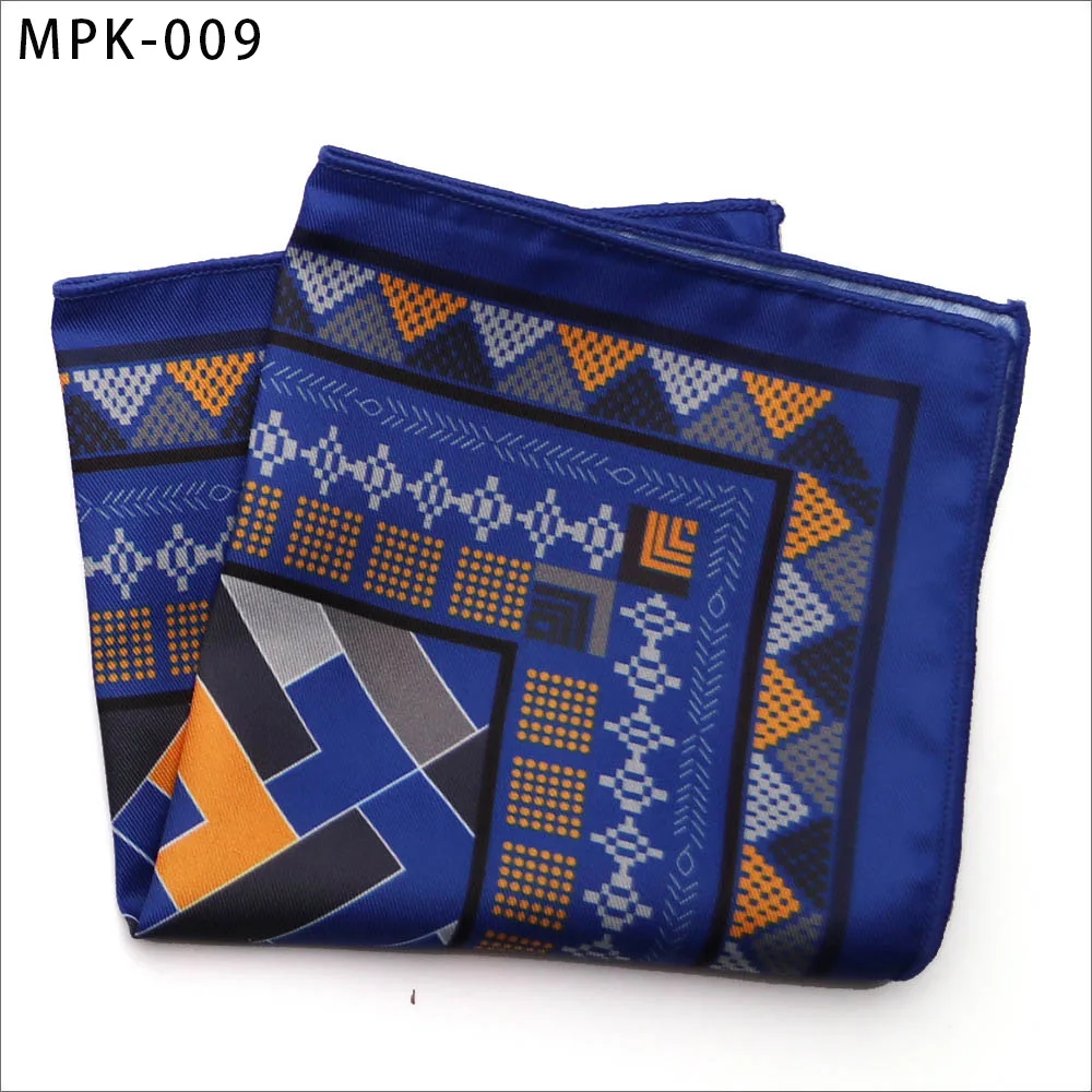 MPK-9 Новинка, модный мужской платок, карманный, квадратный, популярный, 25X25 см, большой, мужской, с узором пейсли, в горошек, нагрудные Платки для свадьбы, мужской костюм - Цвет: MPK-9