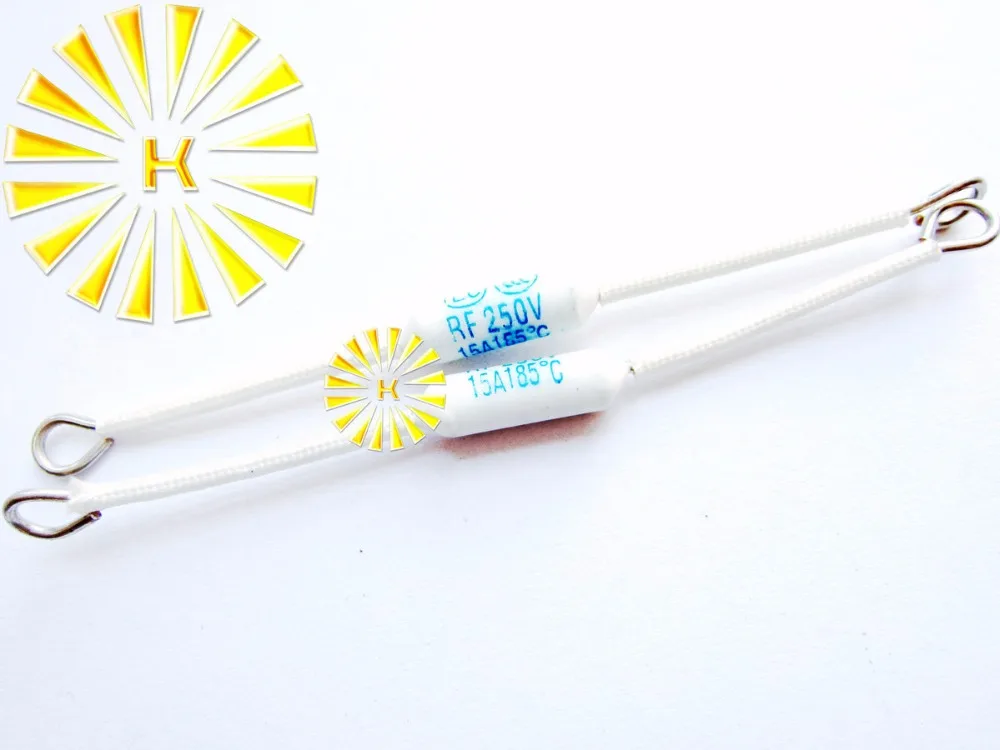 RF250V 15A 185 degree Thermal Cutoff RF 250V Ceramic Temperature Fuse