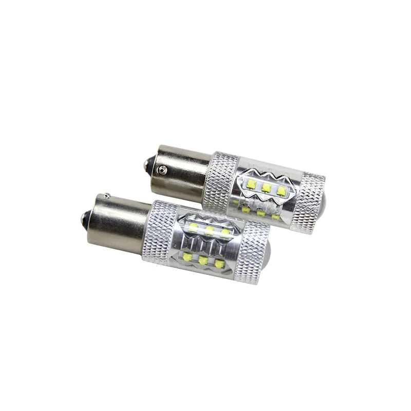 2x CREE Chip XBD 30 Вт/50 Вт/80 Вт 1156 S25 P21W Белый/янтарный/красный светодиодный светильник BA15S светодиодный обратный светильник 360 градусов