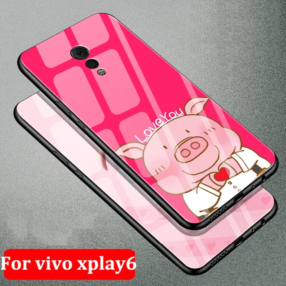 5 46 &quotдля vivo xplay6 чехол для телефона милый из закаленного стекла xplay 6 Чехол