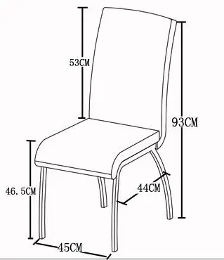 Современный простой бытовой обеденный стул Стальной Хромированный обеденный стул со спинкой черный белый pu кожаный металлический