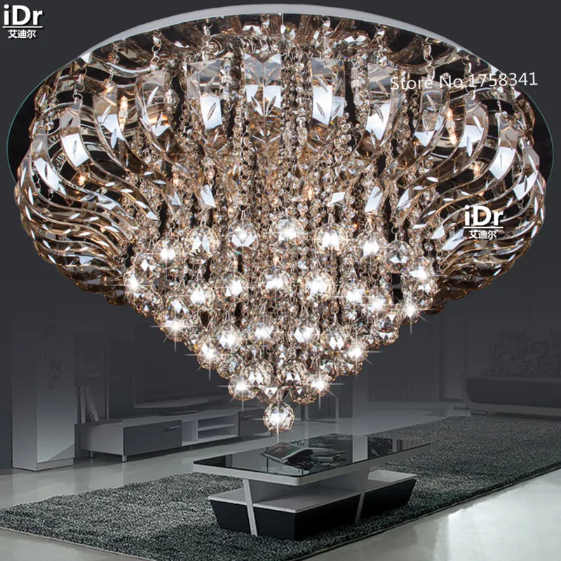 

modern Senior crystal lamps absorption luxury led ceiling lightsUpscale atmosphereBedroom lights free delivery