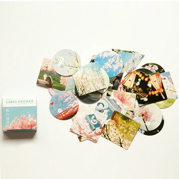 

Japanese cherry blossom Memo pad Stickers Posted It Kawaii Planner Scrapbooking Stationery Sticker Escolar School Supplies