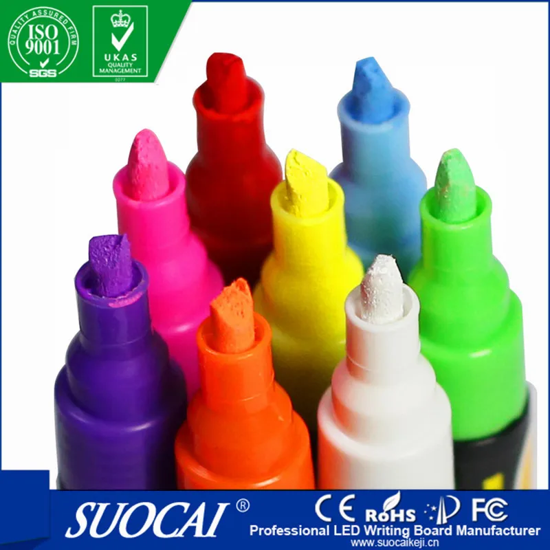 Флуоресцентный маркер SUOCAI диаметр стержня 6 мм 8 штук в коробке|marker posts|pen colormarker board
