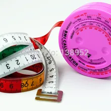 Высокое качество розовый цвет ИМТ тела калькулятор здоровья рулетка Индекс Массы Тела с выдвижным кнопка