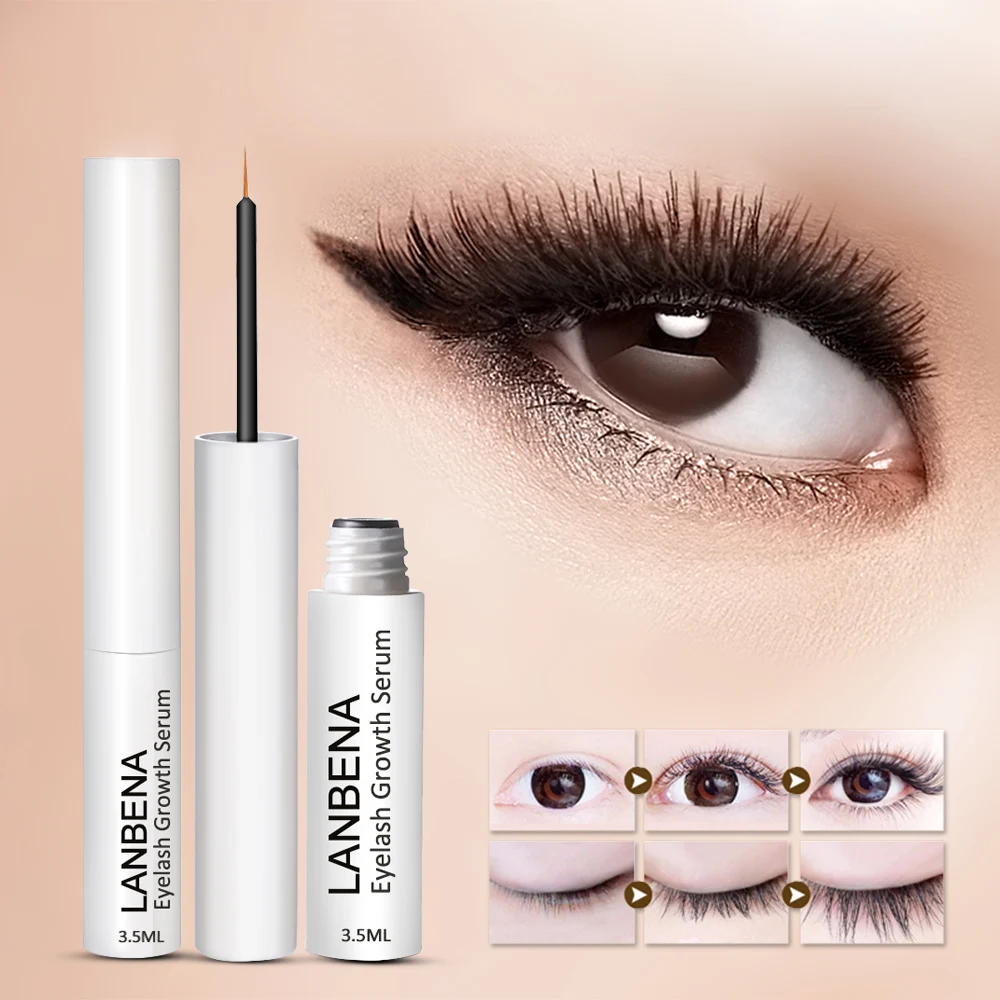 LANBENA New Eyelash Growth Serum Eyelash Enhancer Longer Fuller Thicker
