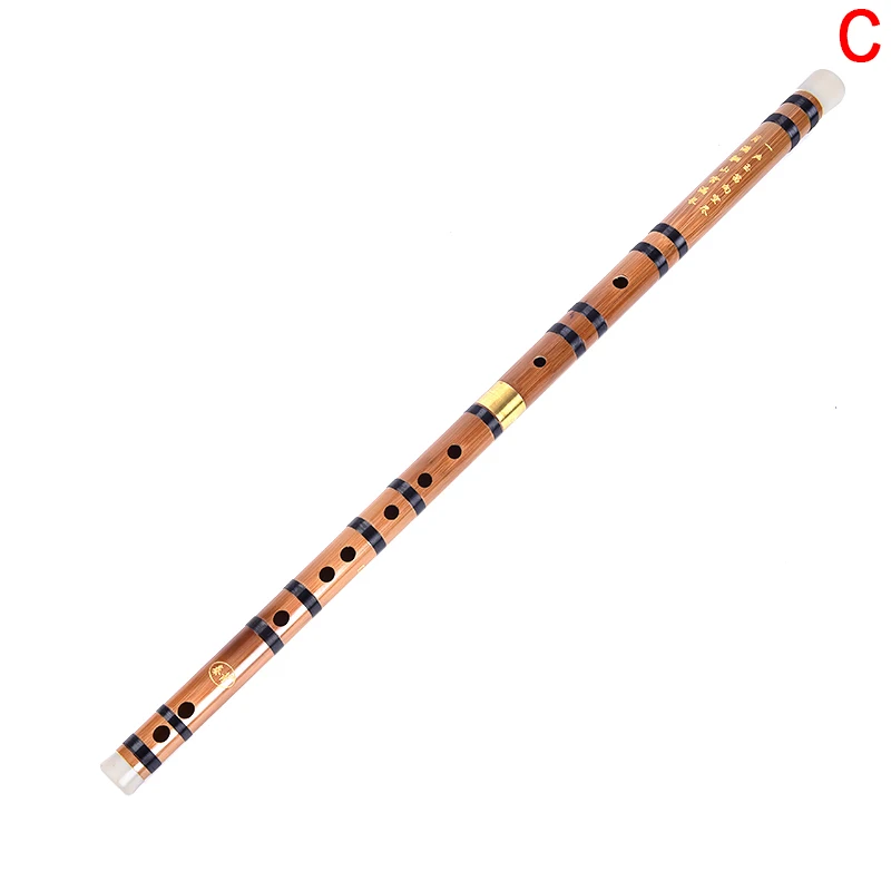 1 шт., бамбуковая флейта, профессиональные флейты по дереву, музыкальные инструменты C D E F, ключ, китайский dizi, поперечная флейта+ фланелевая флейта, сумка - Цвет: C