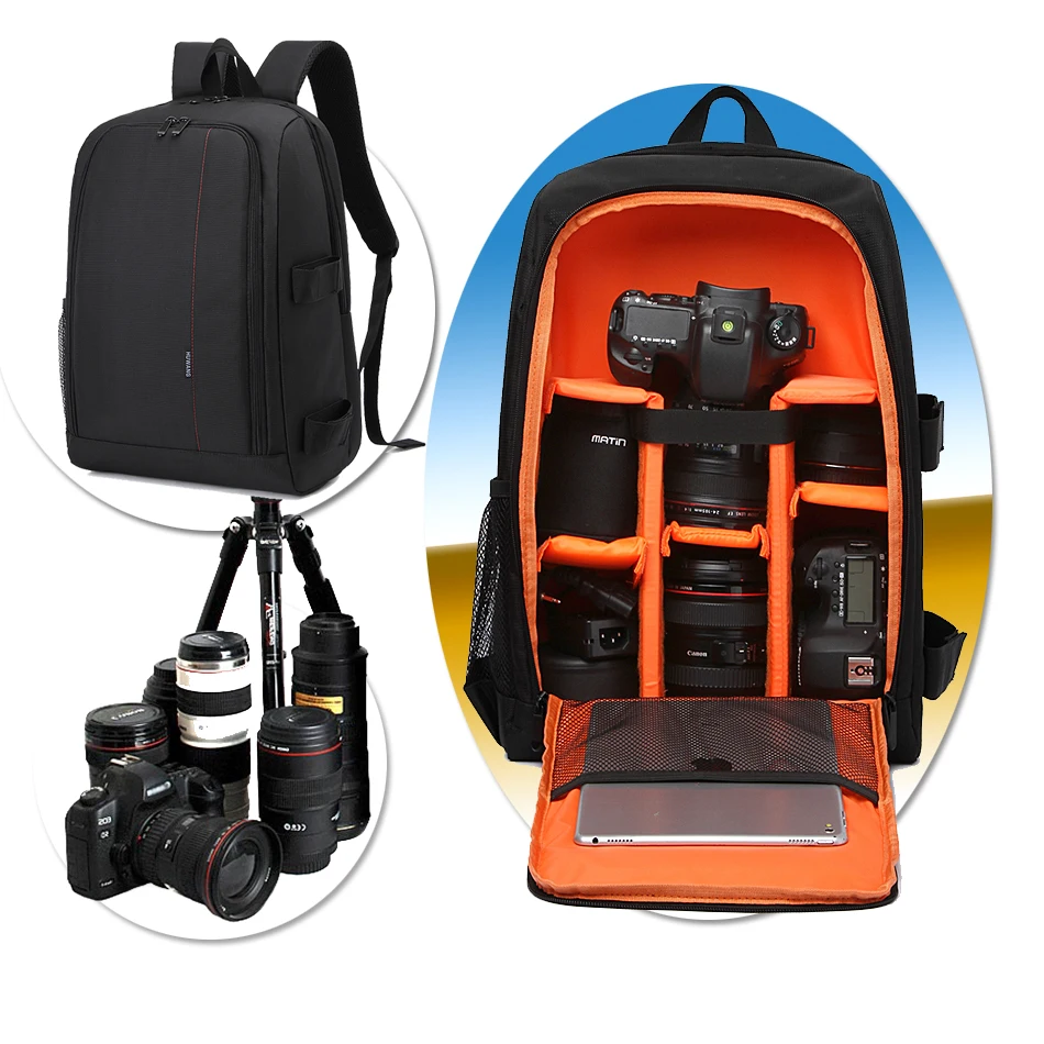 DSLR Waterproof Camera Bag for Nikon D3400 D3200 D5100 D7100 D5200