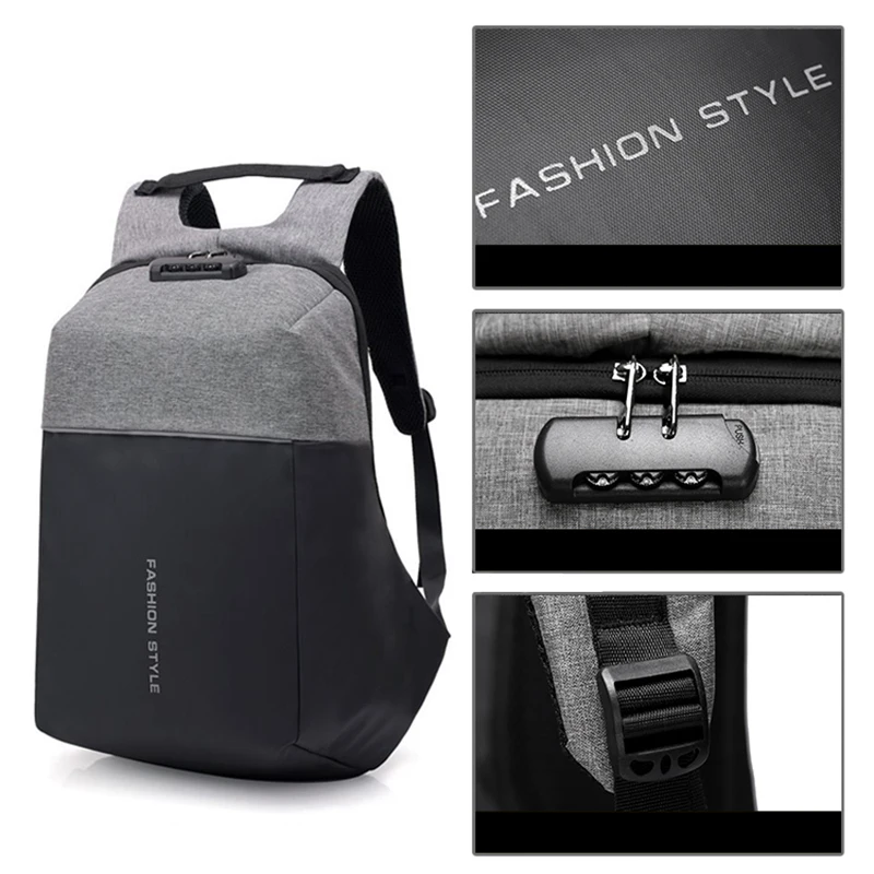 Anti-theft Backpack Laptop Bag Men Women 15.6 Notbook Waterproof Bagpack Male Travel USB Charging Headphone Password Backpacks Anti-theft Backpack Laptop Bag Men Women 15.6 Notbook Waterproof Bagpack Male Travel USB Charging Headphone Password Backpacks
