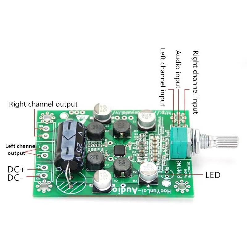 Y148 15 Вт + 2 канальный моно 30 0 чистый звук Yamaha digital beyond TDA7297 усилитель Плата