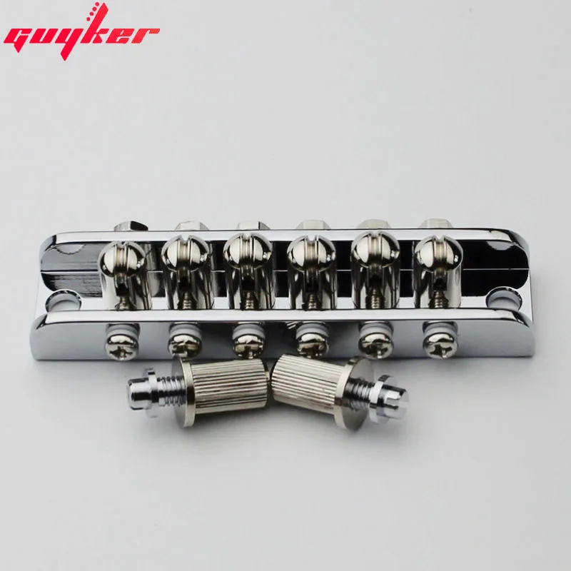 

Chrome 6 String Guitar Bridge Roller Bridge For Guitar Mosrite Style Bridge MTB606