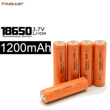 

100% Original KingWei Orange 1200mAh 18650 Rechargeable 3.7v Li-ion Lithium Battery For Flashlight Toy
