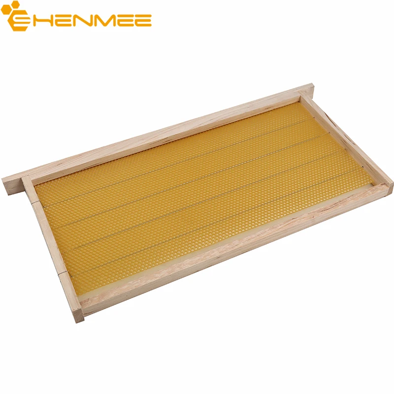 1PCS Beekeeping Tools Finished Nest Frame Frame+Nest Foundation+Steel Wire+Copper Eye apis cerana Free Shipping | Дом и сад