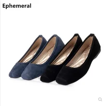 Женские Водонепроницаемые мокасины на плоской подошве с квадратным носком; мягкая удобная стелька из флока; цвет черный, синий; Танцевальная обувь для вождения; женская повседневная обувь; 41