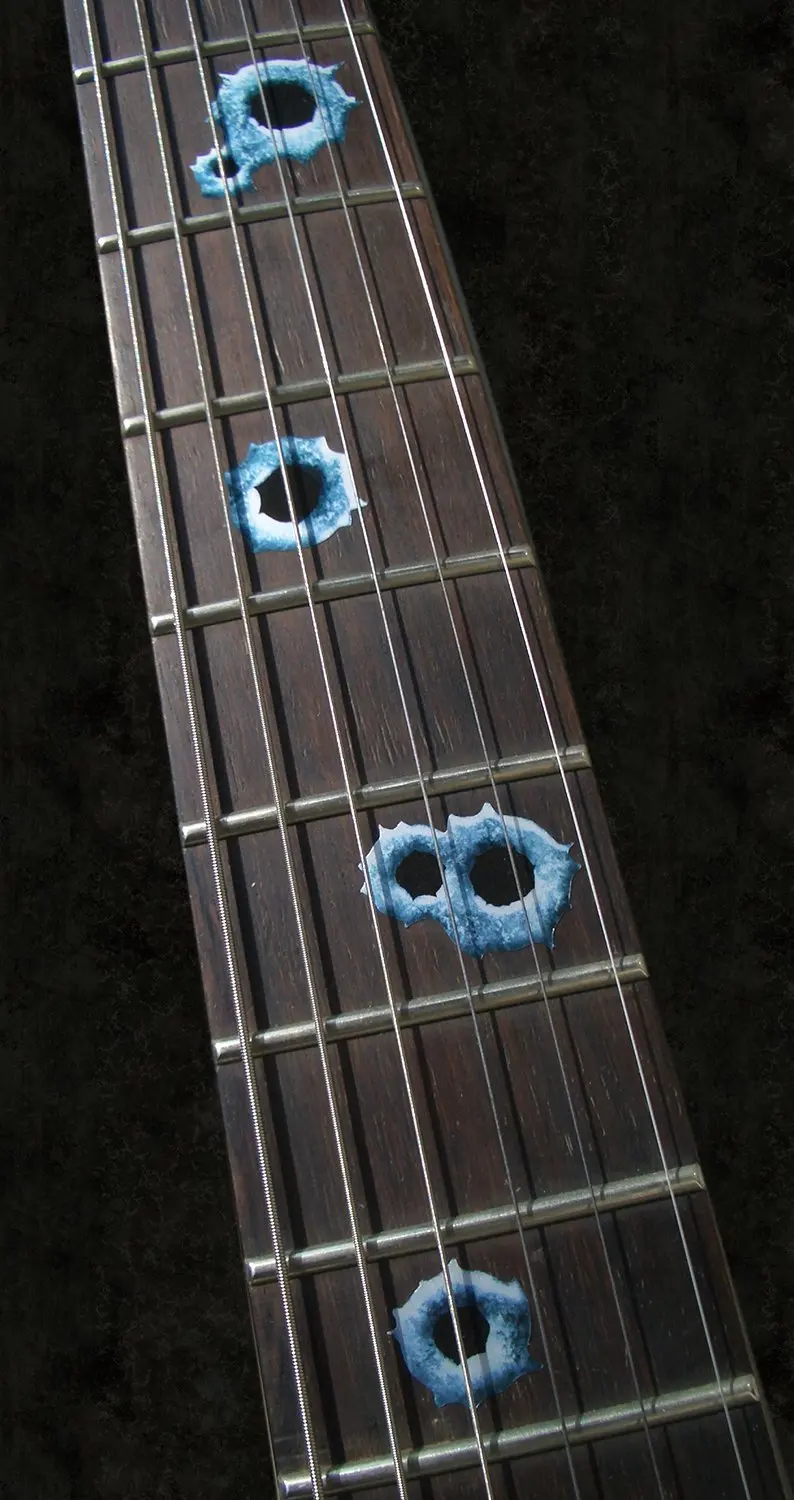 Bullet Holes Guitar Fret board Markers Inlay stickers