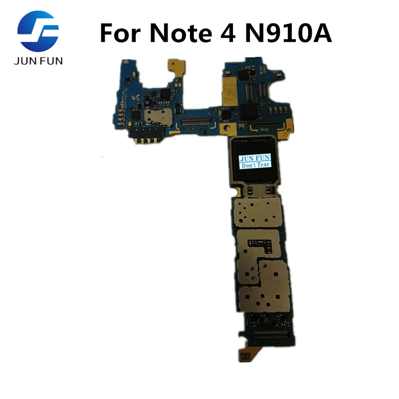 

JUN FUN Original unlocked for Samsung Galaxy Note 4 N910A Motherboard,for Note 4 N910A Mainboard with Android System