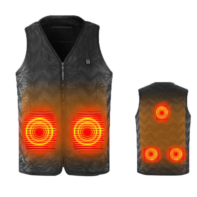 

Outdoor Thermal Heated Electric Heated Vest Men And Women Warmming Heating Vest USB Heating Charging Warm Body Electric Vest